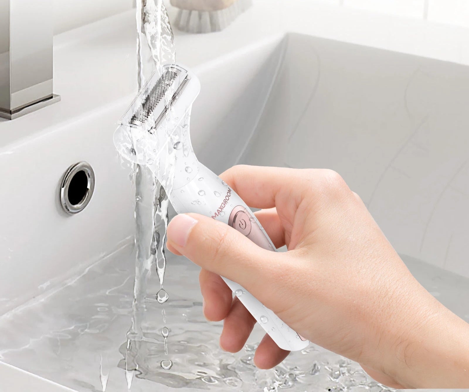 Kvinnors Elektrisk Trimmer Kit Multifunktionell Vattentålig 4