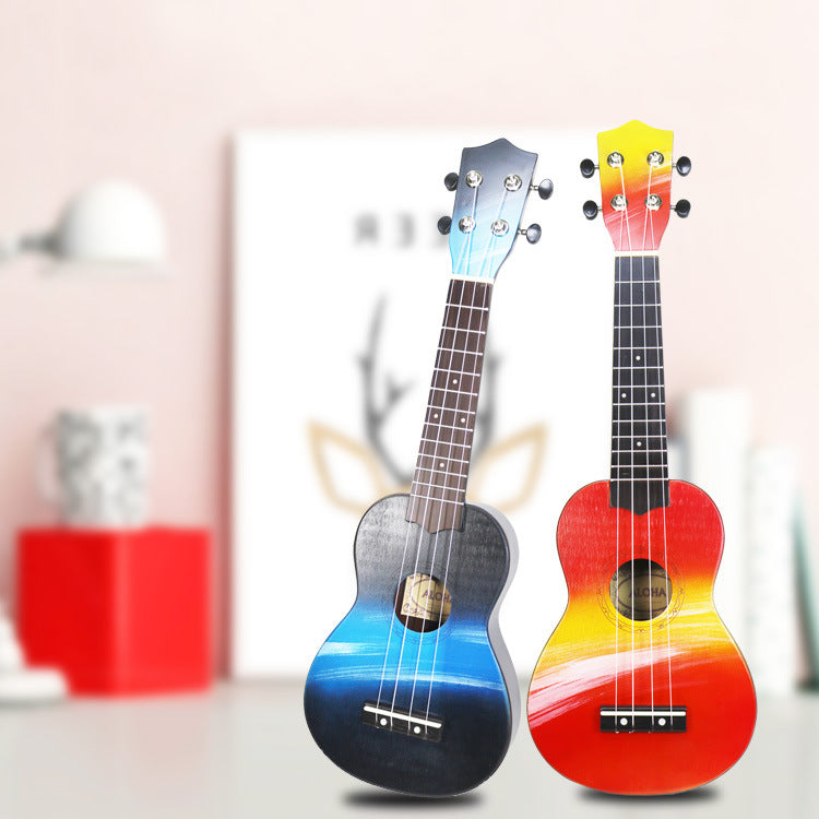 Kvinnors Färgstarka Ukulele Bärbar Design 2
