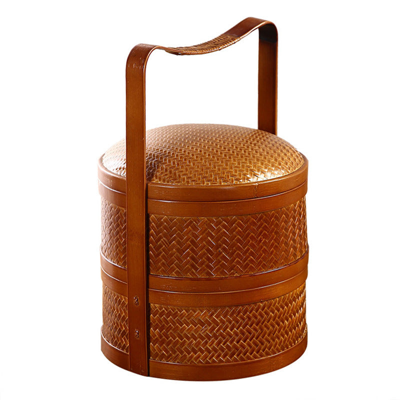 Kvinnors Förvaringskorg Vintage Design Rustik Förvaring 5