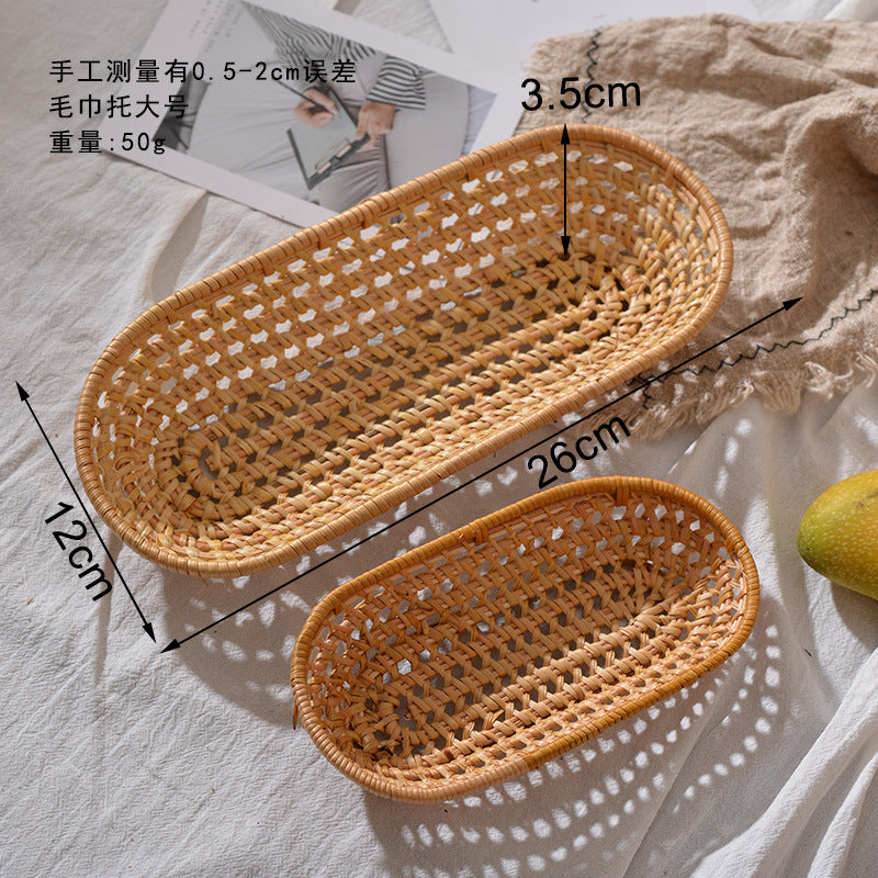 Kvinnors Handvävd Förvaringskorg Minimalistisk Design för Små Föremål 4