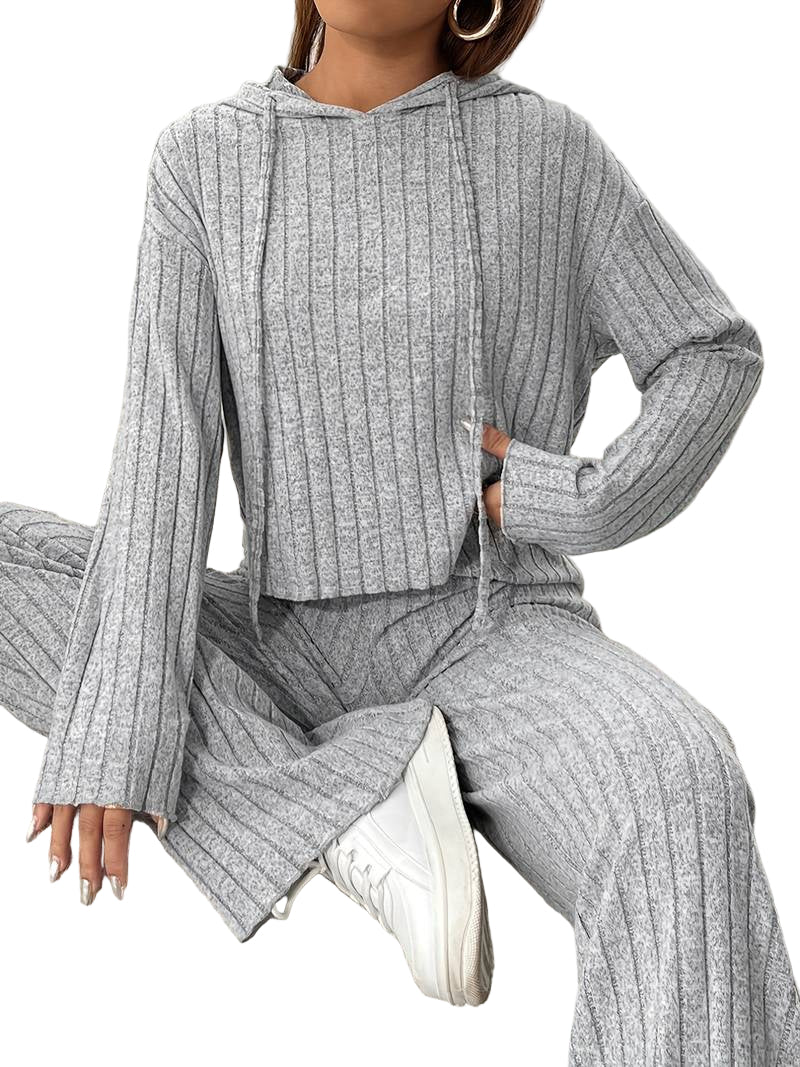 Kvinnors Hoodie Set Mysig Stil Modern Design 0