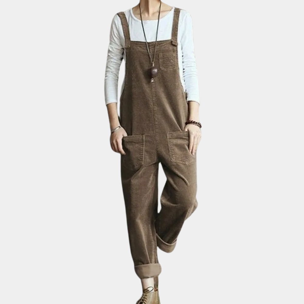 Kvinnors Jumpsuit i Flöjl med Lång Ärmar 6