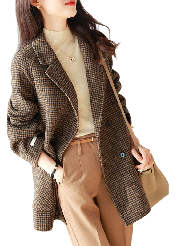 Kvinnors Kappa Rutig Design Långärmad 0