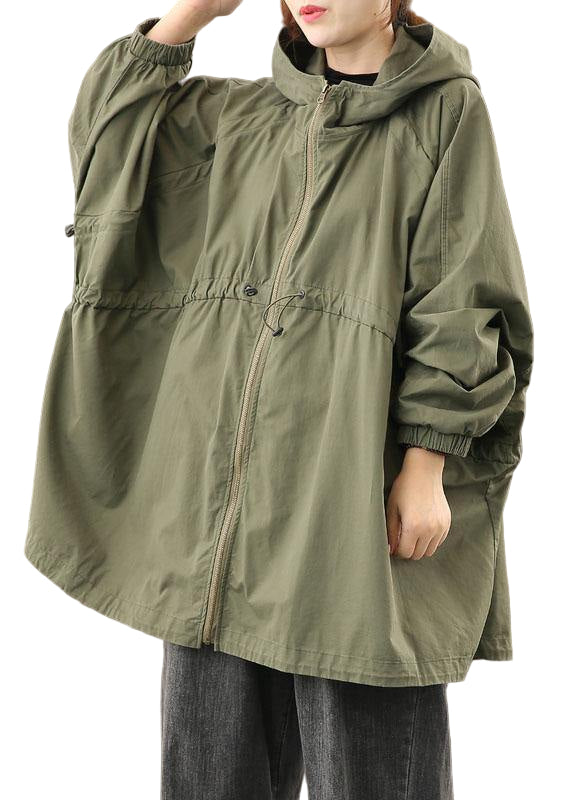 Kvinnors Kappa med Huva och Dragkedja 0