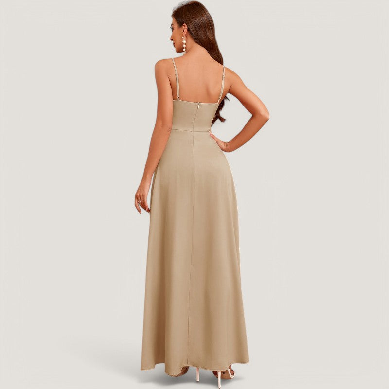 Kvinnors Lång Klänning Bardot Dekolleté Polyester 2