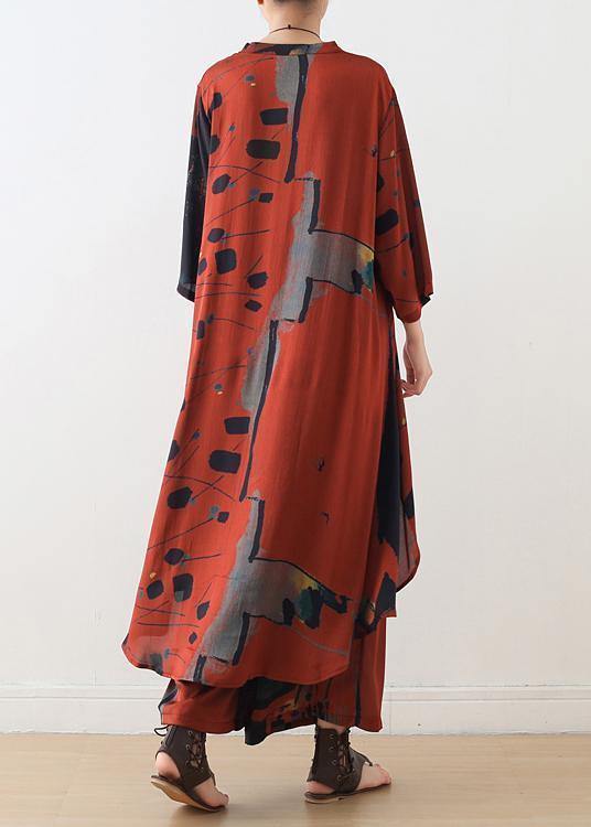 Kvinnors Långärmad Skjorta och Tunn Tvådelad Klänning Chic 3