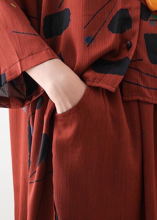 Kvinnors Långärmad Skjorta och Tunn Tvådelad Klänning Chic 4