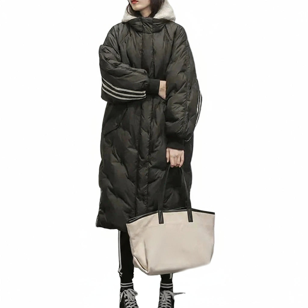 Kvinnors Långjacka Kviltad 0