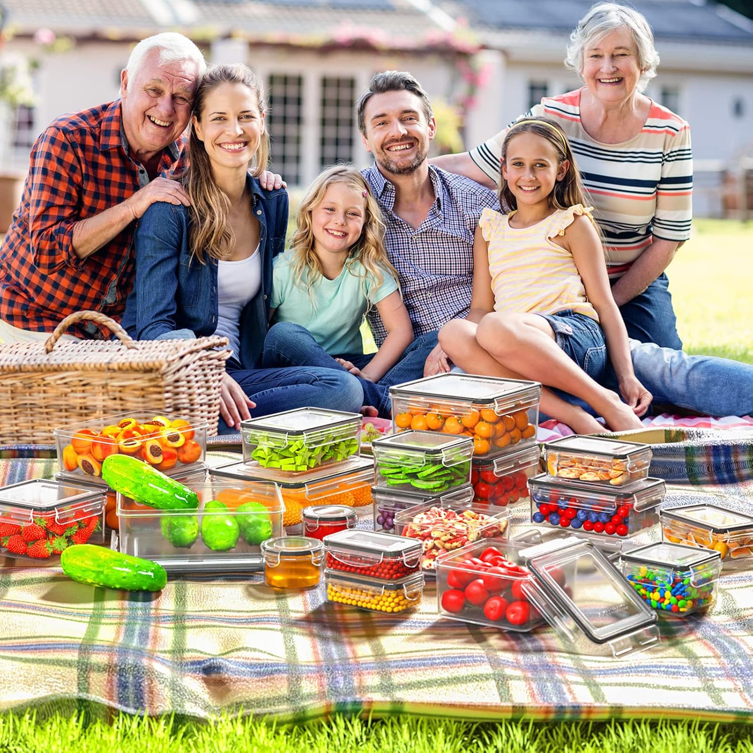 Kvinnors Matförvaringsset 40 Delar För Måltidsförberedelse 1