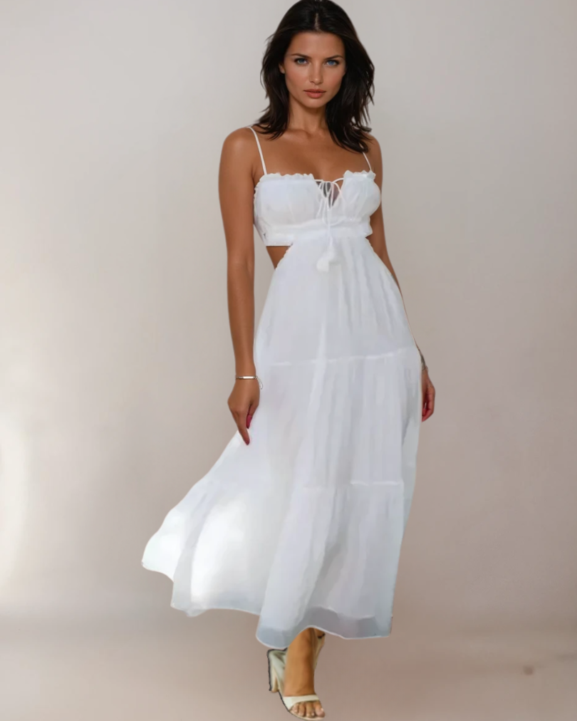 Kvinnors Maxi Klänning Boho Chic Utsvängd 6