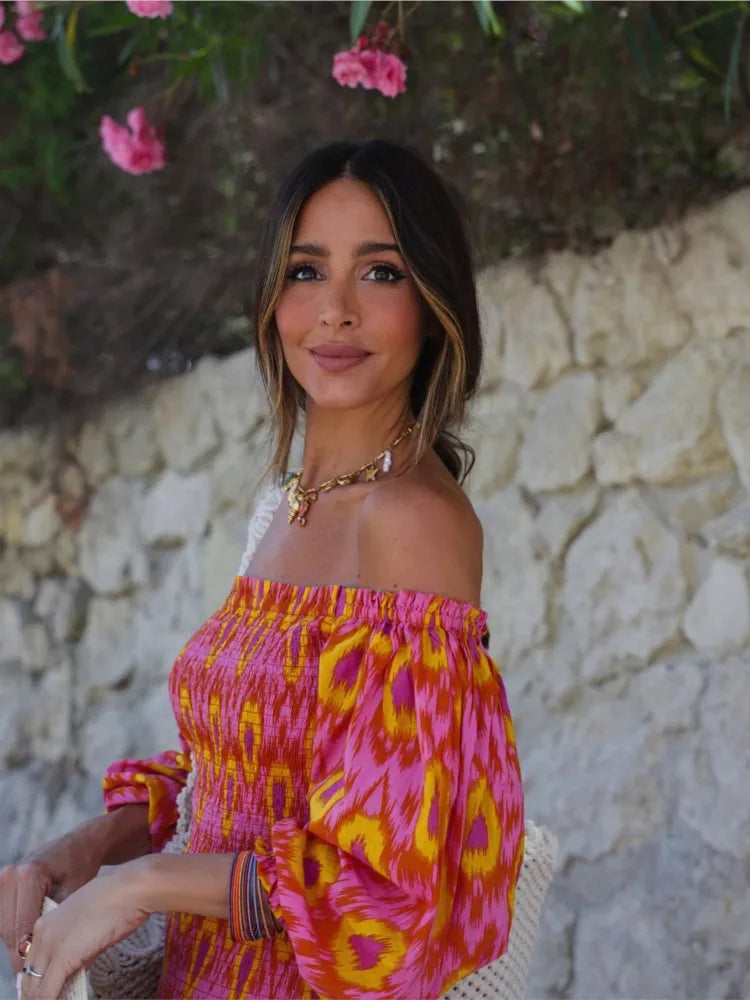 Kvinnors Maxi Klänning Flödande Lätt Tyg 5