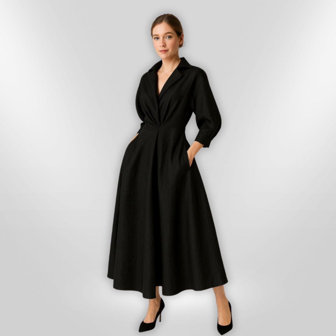 Kvinnors Maxi Klänning Flödande Mjuk Tyg 1