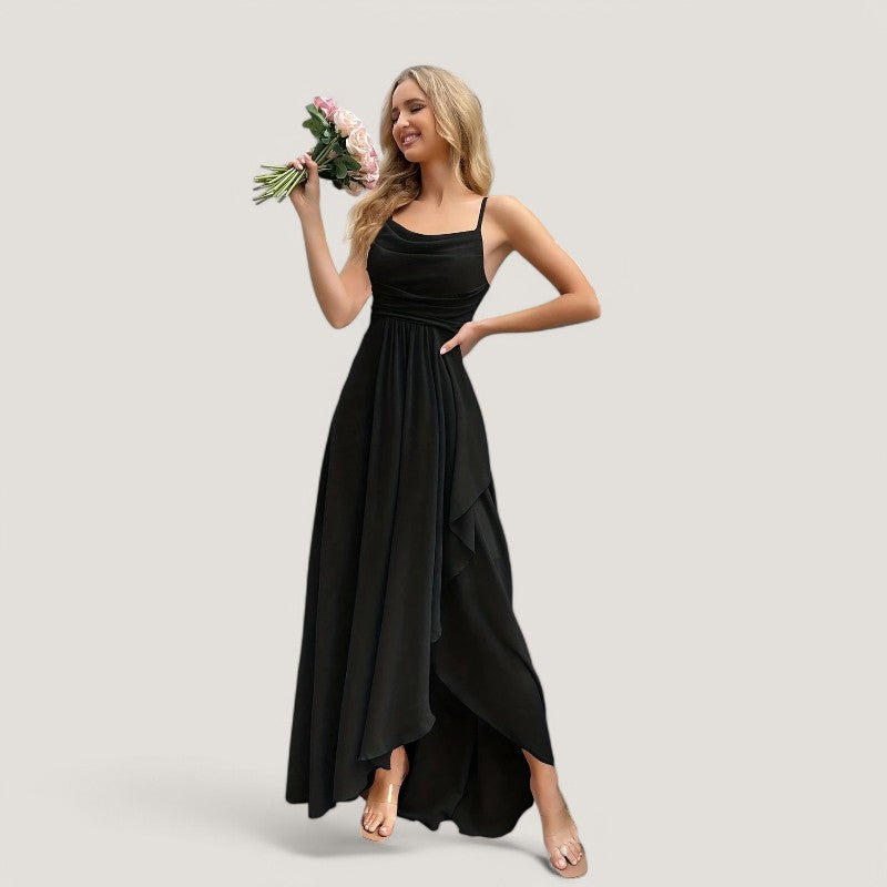 Kvinnors Maxiklänning Chiffon Passform och Flare 5