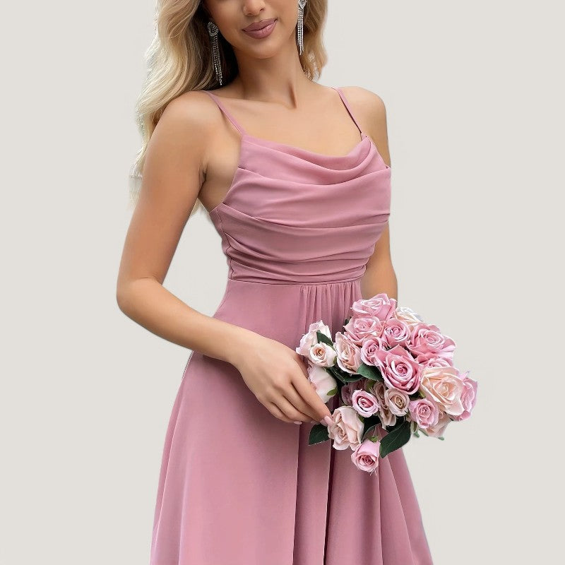 Kvinnors Maxiklänning Chiffon Passform och Flare 6