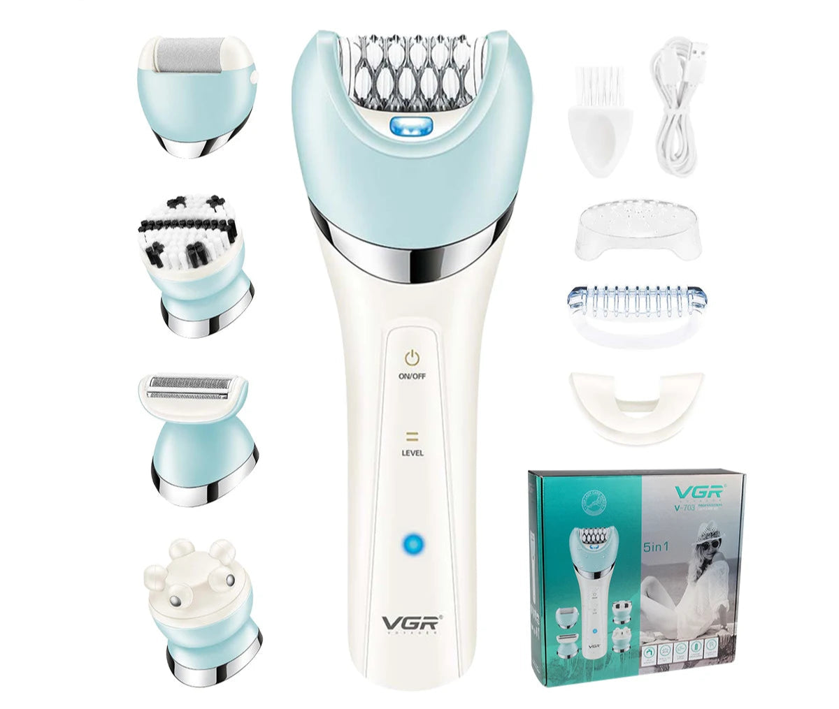 Kvinnors Multifunktionell Hårborttagare Elektrisk 5 i 1 0