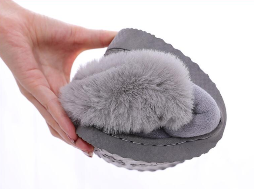 Kvinnors Mysiga Tofflor i Kaninstil 8