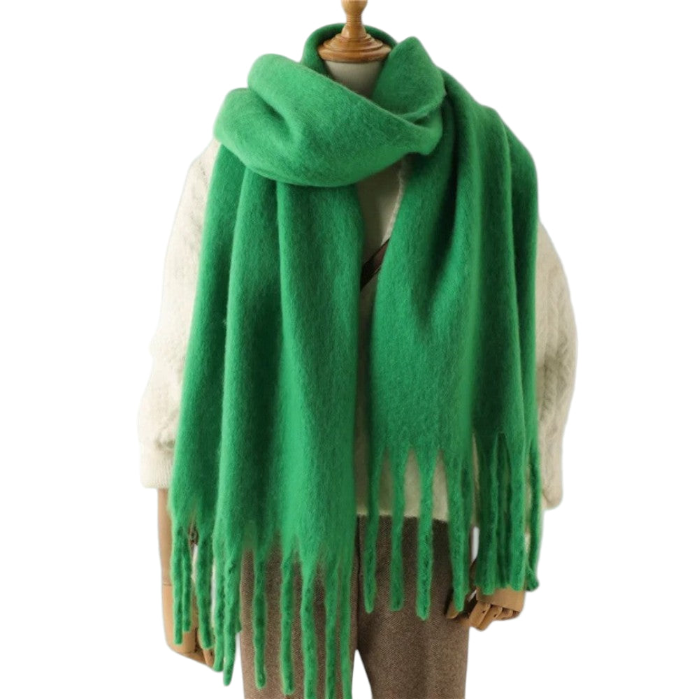 Kvinnors Oversized Halsduk Mjuk Stickad för Kalla Dagar 4