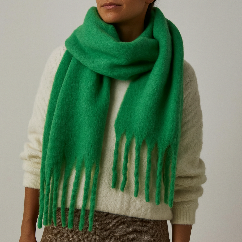 Kvinnors Oversized Halsduk Mjuk Stickad för Kalla Dagar 5