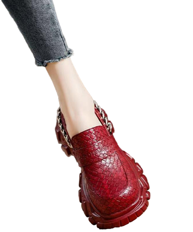 Kvinnors Plattform Loafers Modern Design 0