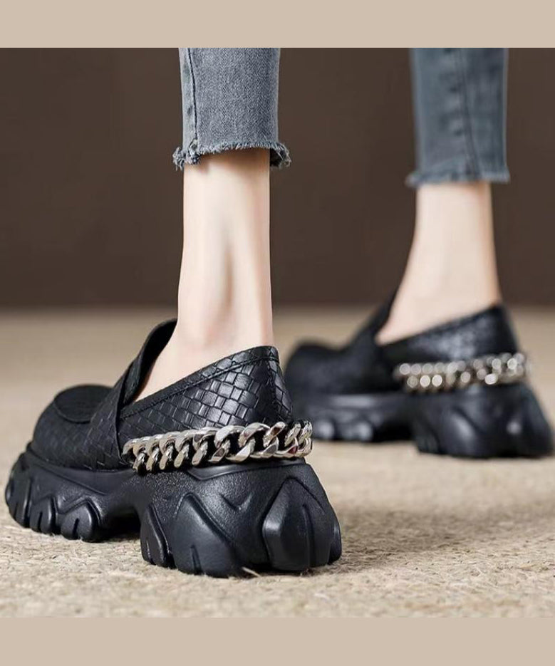 Kvinnors Plattform Loafers Modern Design 4