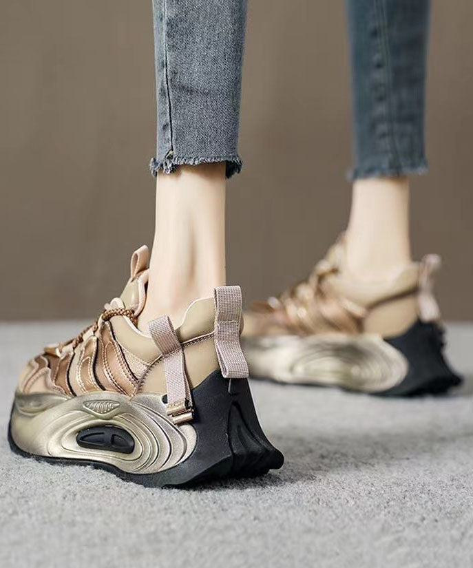 Kvinnors Plattform Skor med Korsremmar Modern Design 0