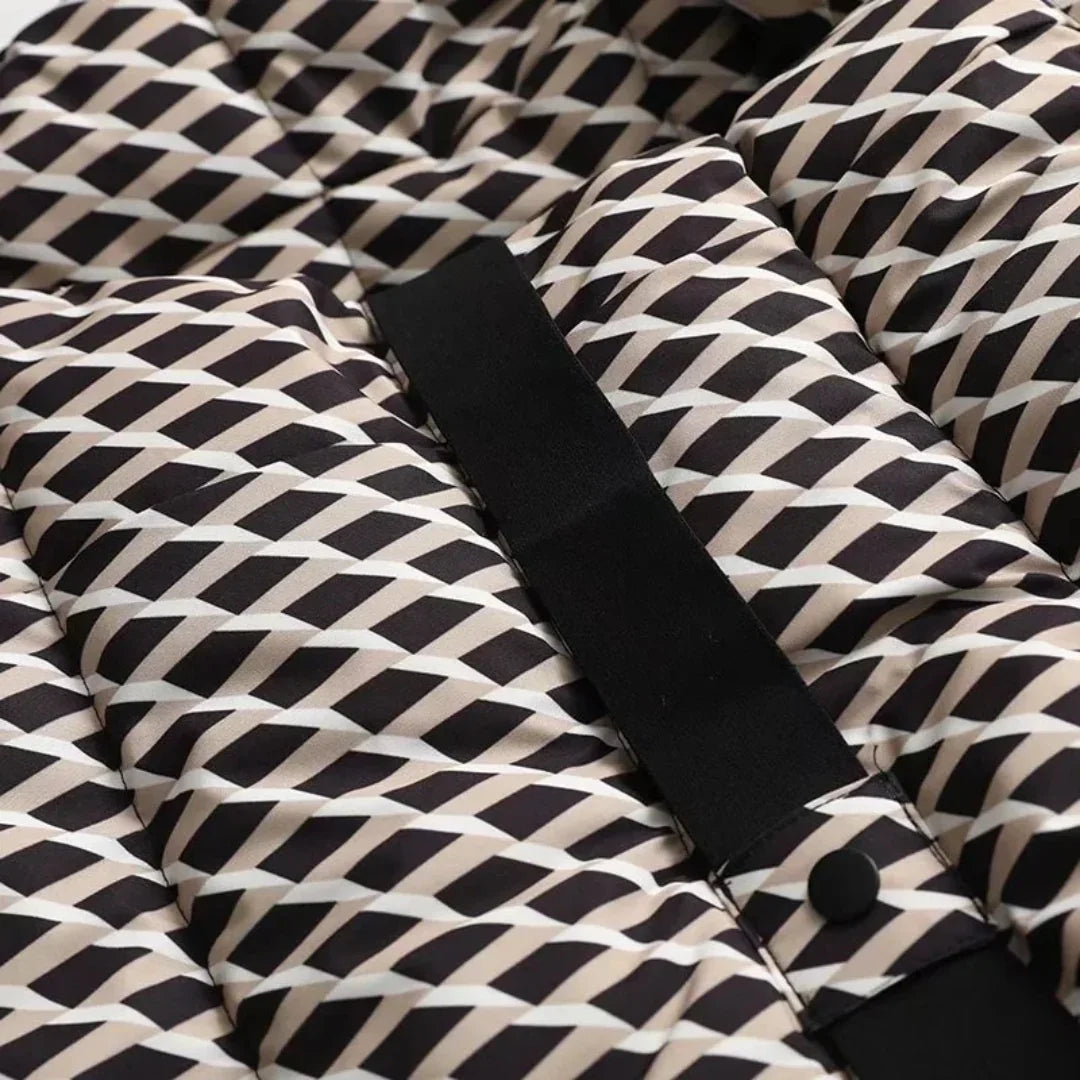 Kvinnors Pufferjacka med Bälte 7