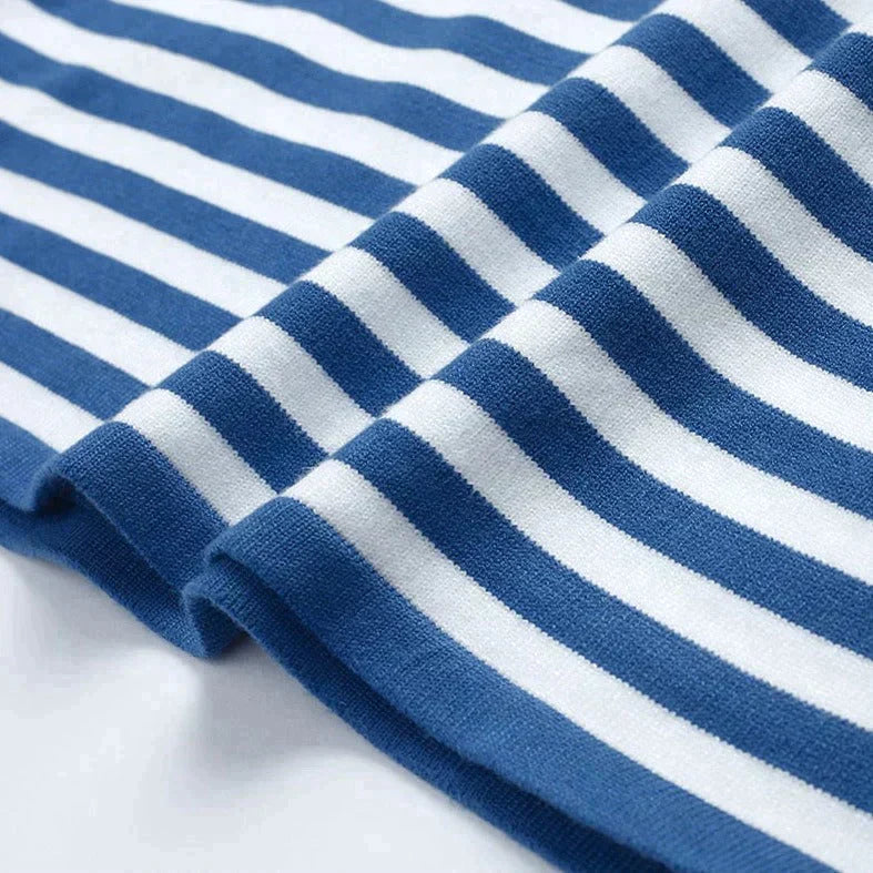 Kvinnors Randig T-shirt med Långa Ärmar 5