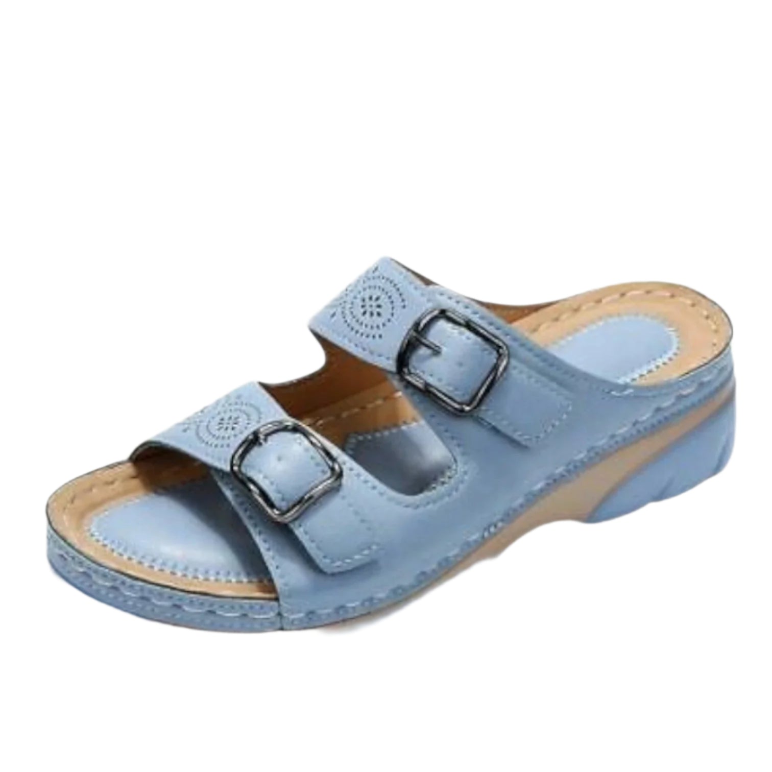 Kvinnors Sandaler Justerbar Syntetiskt Läder med Bred Klack 0