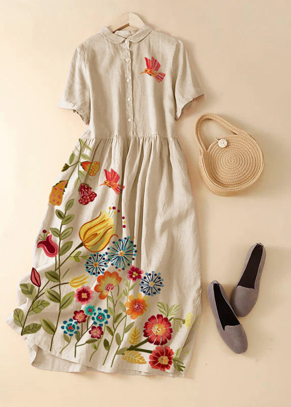 Kvinnors Semesterklänning med Peter Pan-Krage 6