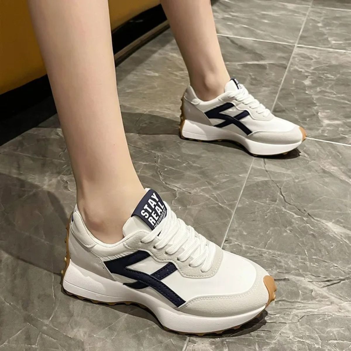 Kvinnors Sneakers Flexibel Design Modern Stil 3