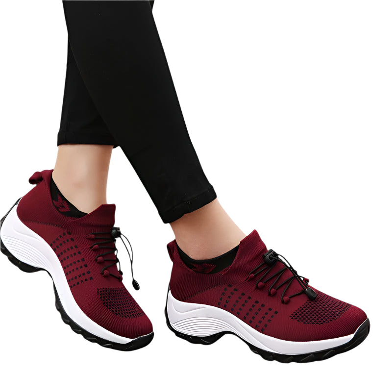 Kvinnors Sneakers Flexibla Mesh Material Andningsbar Halkfri Sula 0