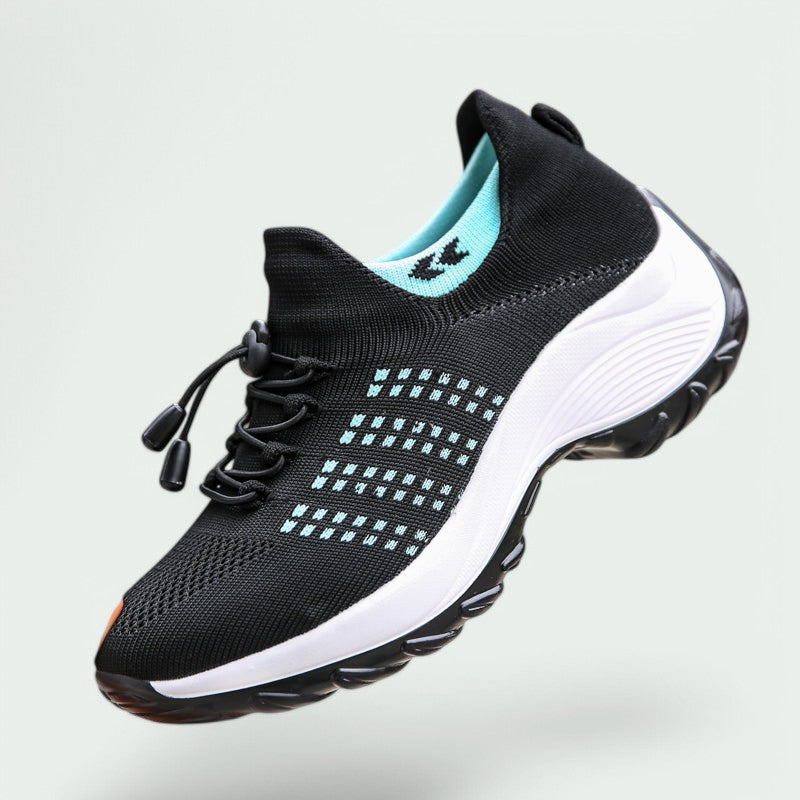 Kvinnors Sneakers Flexibla Mesh Material Andningsbar Halkfri Sula 4