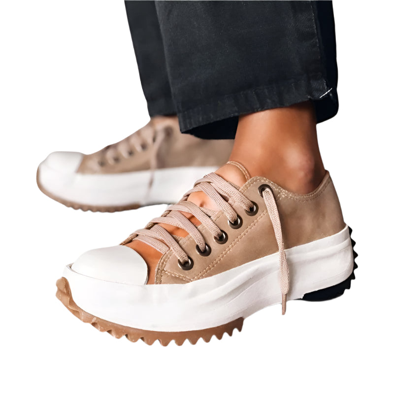 Kvinnors Sneakers Plattform Design Komfort 0