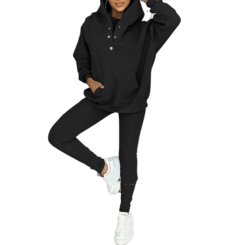 Kvinnors Tredelad Lounge-set Avslappnad Stil 4