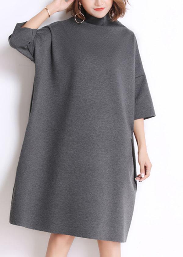 Kvinnors Turtleneck Sommar Festklänning Röd 1