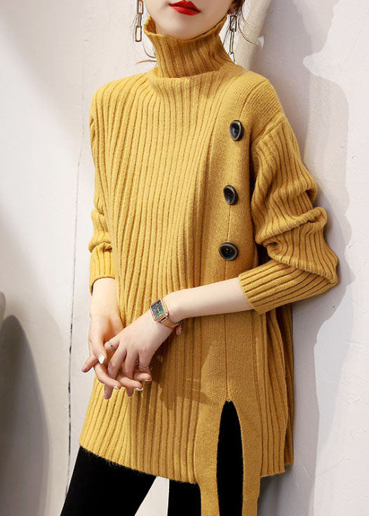 Kvinnors Turtleneck Tröja Långärmad 1