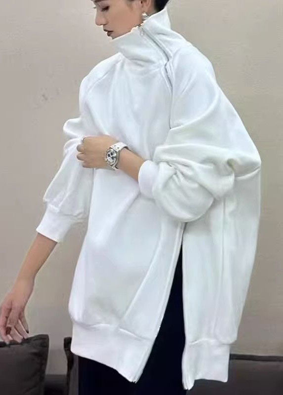 Kvinnors Turtleneck Tröja Med Öppen Sida Trendig Stil 0