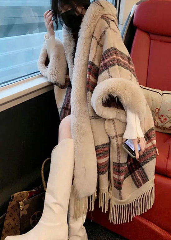 Kvinnors Ullrock med Tofs Huva Tidlös Stil 1