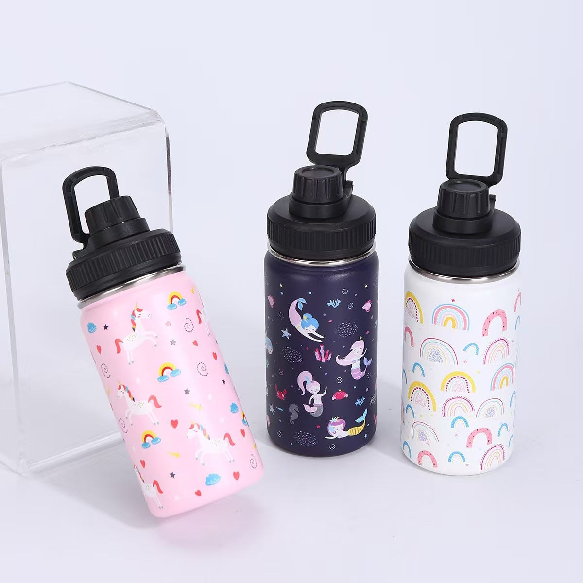 Kvinnors Vattenflaska i Rostfritt Stål Trendig Design 3