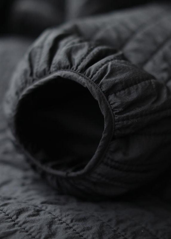 Kvinnors Vinterjacka med Knapp och Patchwork 4