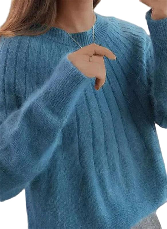 Kvinnors Vintertröja Stickad 0