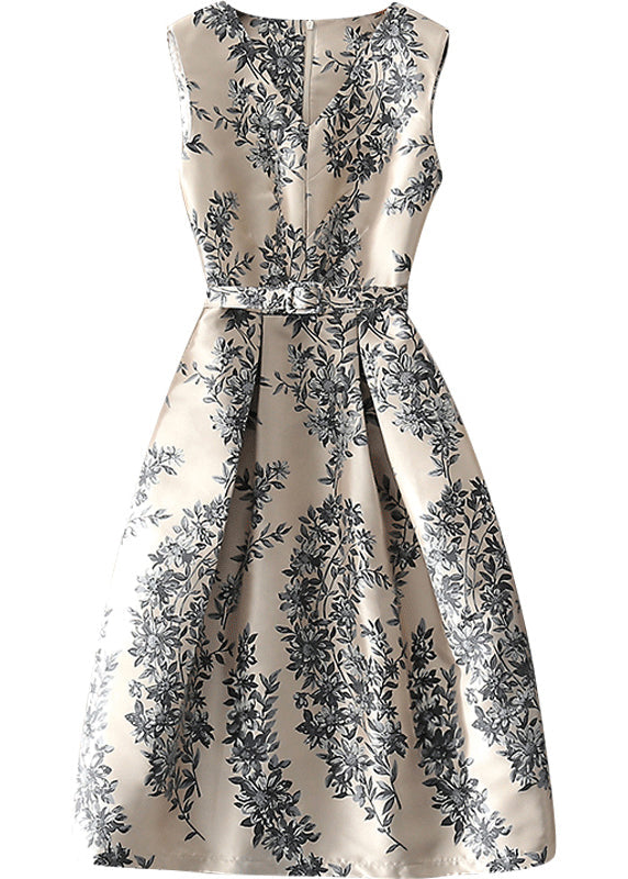 Kvinnors ärmlös klänning med dragkedja i aprikos 4