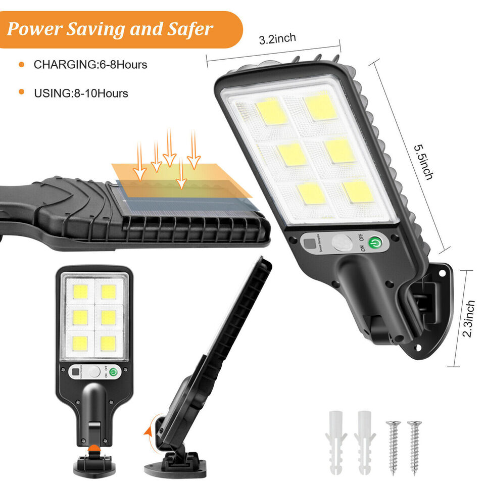 LED-Gatulampa Solcellsdriven 7