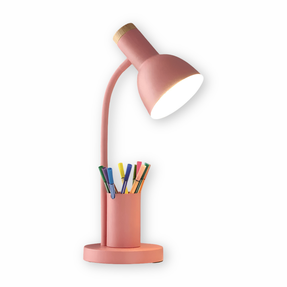LED-bordslampa med pennhållare och justerbart lamphuvud 11