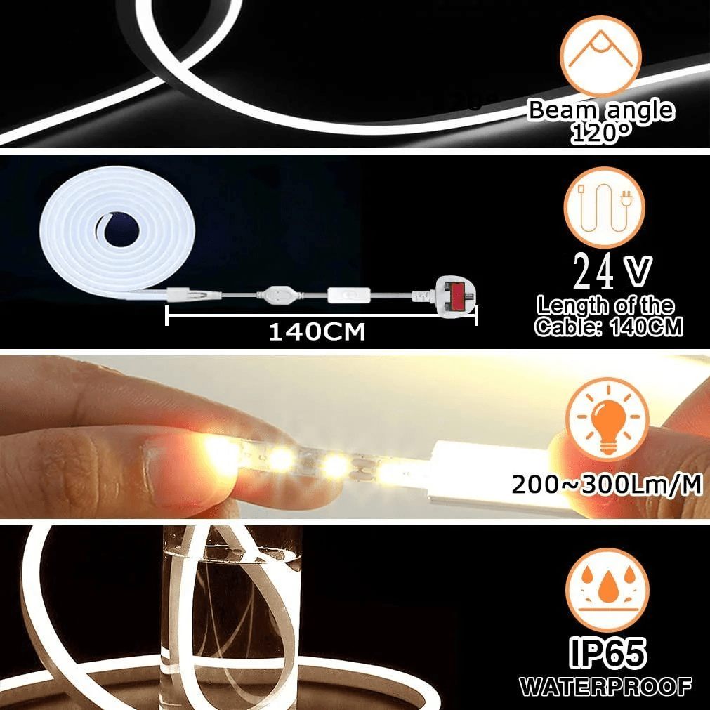 LED Strip Belysning Flexibel för Inomhus och Utomhus 7