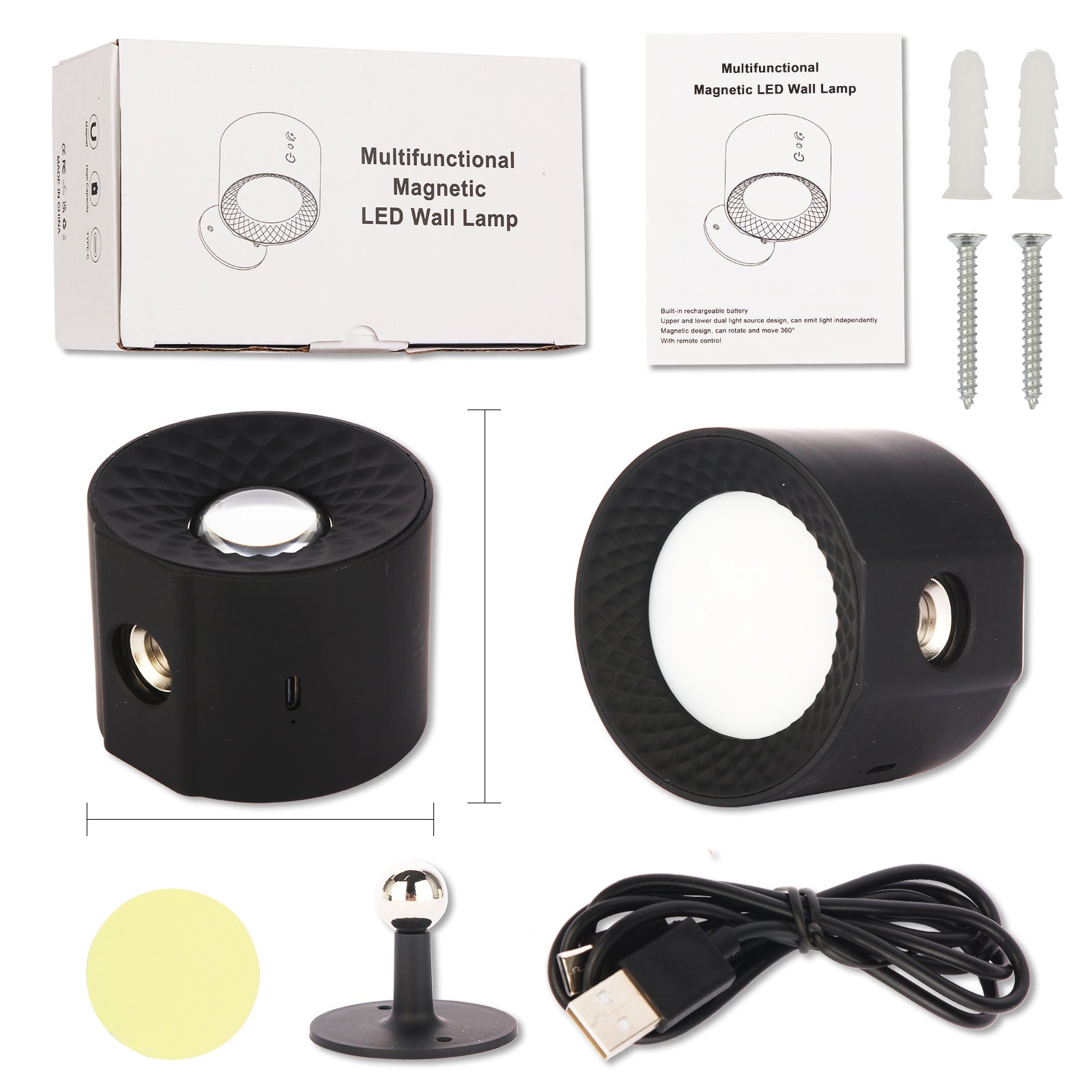 LED Vägglampa 360° Rotationsdesign 2