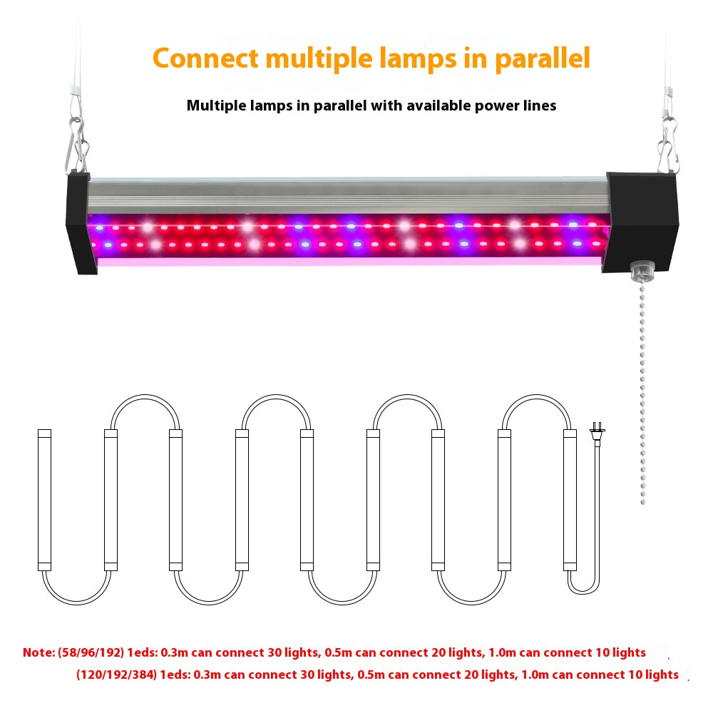 LED Växtlampa Fullspektrum för Inomhusbruk - Energibesparande och Justerbar Ljusstyrka 8