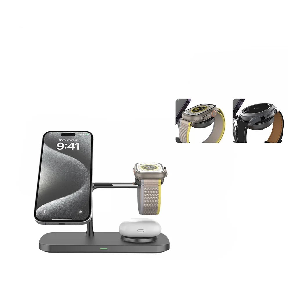 Laddningsstation för iPhone, Apple Watch och AirPods Med Snabbladdning 11