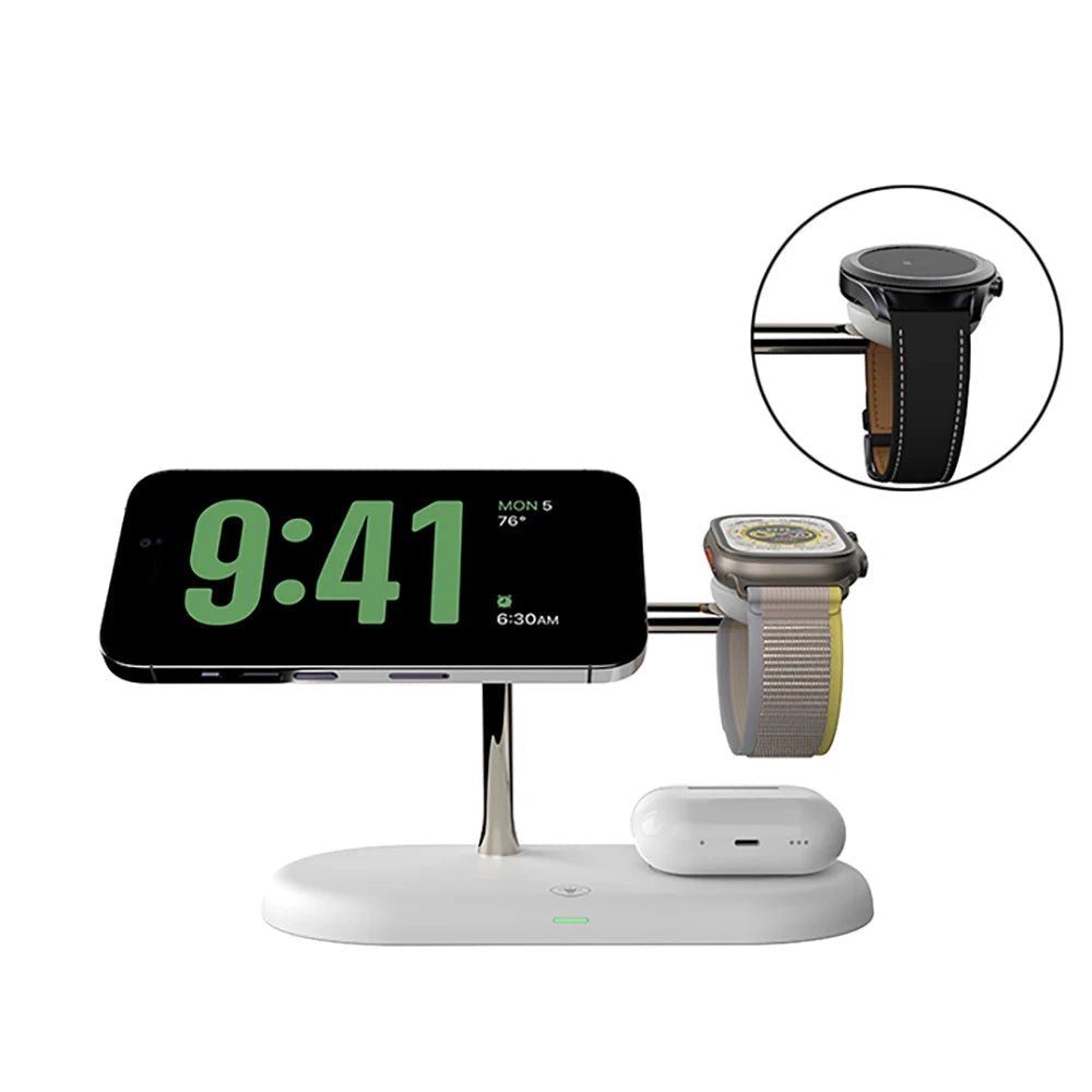 Laddningsstation för iPhone, Apple Watch och AirPods Med Snabbladdning 9