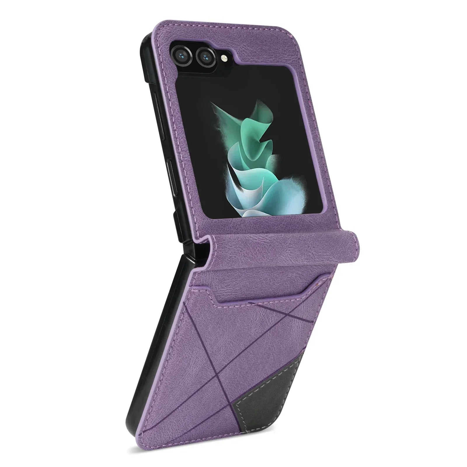 Läderplånboksfodral för Samsung Galaxy Z Flip 1